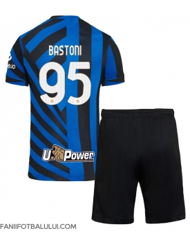 Inter Milan Alessandro Bastoni #95 Echipament de Fotbal Replică 2024-25 Copii Acasa (+ Șorturi)